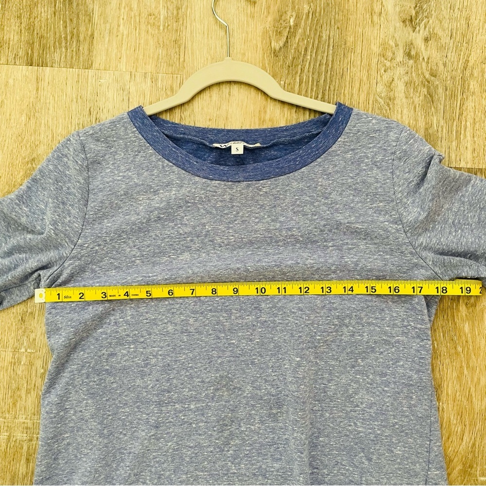WONDERLAND Blue Short Sleeve Knit Top - Picture 9 of 12
